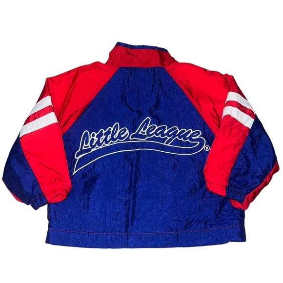 RARE Vintage Little League Official Gear Red Blue Windsuit Tracksuit 18 months - Picture 7 of 10